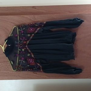 Free people evergreen sheer top size large